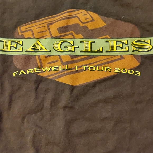 Aero USA Eagles Band Farewell I Tour 2003 Vtg Brown Size XL AWESOME! - Picture 2 of 5